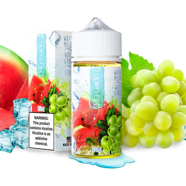 SKWEZED Watermelon White Grape Ice 100ML ( 0mg , 3mg, 6mg)