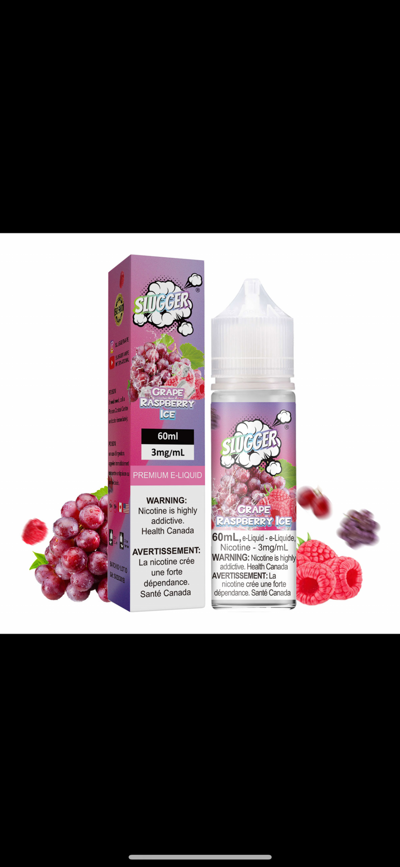 SLUGGER Grape Raspberry Ice 60ml ( 3mg )