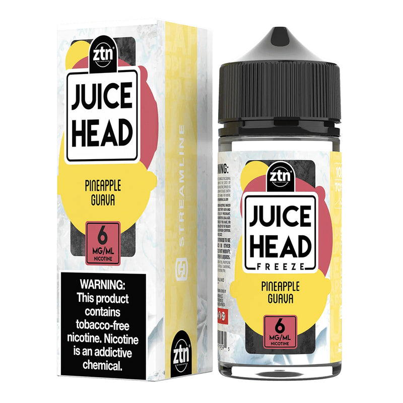 Juice Head Pineapple Guava Freeze 100ml ( 0mg , 3mg & 6mg)