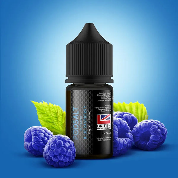 Pod Salt Blue Raspberry Nic Salts 30ML (25 & 50mg)