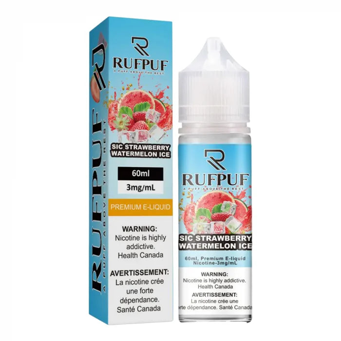 RUFPUF Sic Strawberry Watermelon Ice 60ML available at Vape Hub Pakistan.