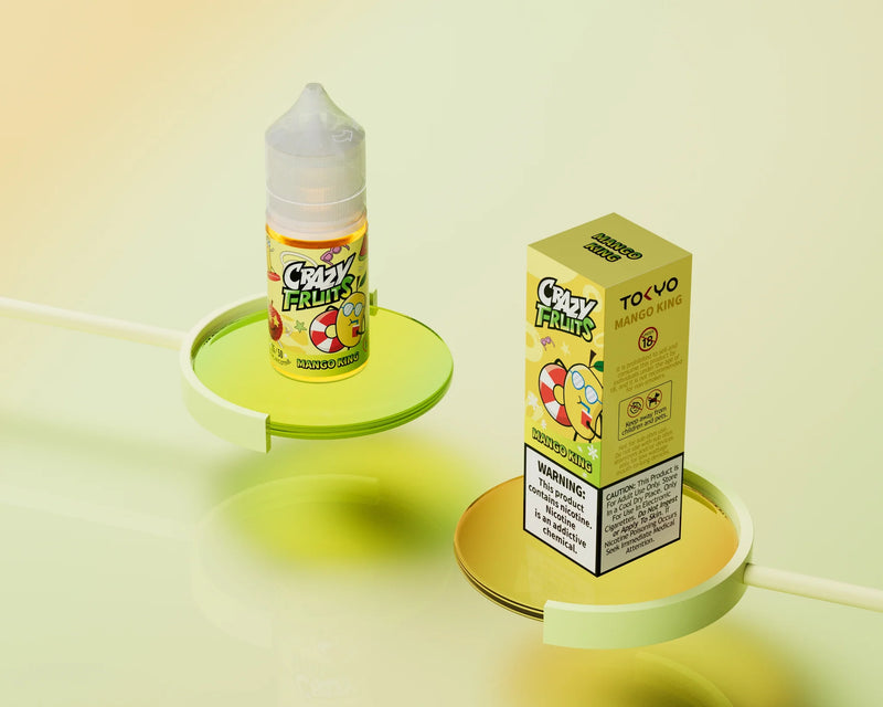 TOKYO CRAZY FRUITS SERIES Mango King 30ml nicotine salt available at Vape Hub Pakistan.