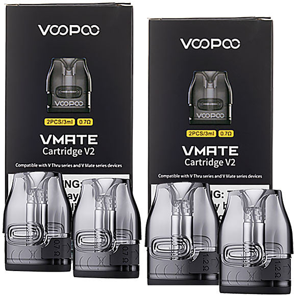 VOOPOO VMATE E V2 pods (VTHRU Pro Pods) 0.7 ohm available at Vape Hub Pakistan.