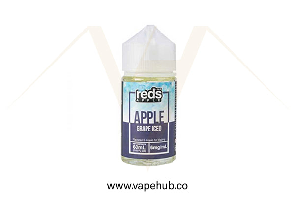 7Daze REDS Apple Grape Iced 60ML freebase available at Vape Hub Pakistan.