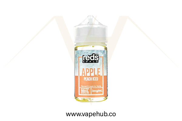 7Daze REDS Apple peach Iced 60ML freebase available at Vape Hub Pakistan.