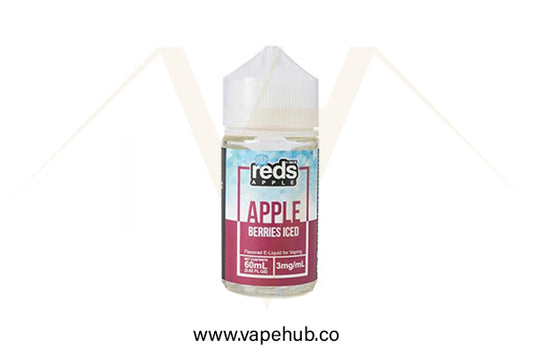 7Daze reds apple berries iced 60ml freebase at Vape Hub Pakistan.