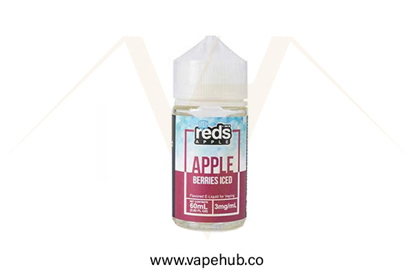 7Daze reds apple berries iced 60ml freebase at Vape Hub Pakistan.