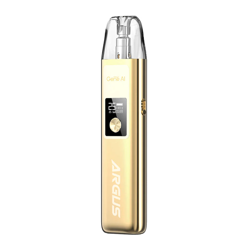 Voopoo Argus G 25W pod kit sand drift gold available at Vape Hub Pakistan.