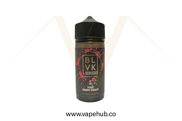 BLVK Reserve Iced Berry Peach 100ml available at Vape Hub Pakistan.