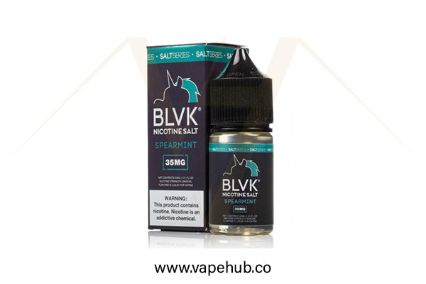 BLVK Unicorn nicotine salt Spearmint 30ml available at Vape Hub Pakistan.