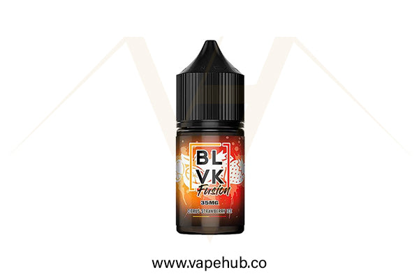 BLVK Fusion nicotine salt Citrus Strawberry Ice 30ml available at Vape Hub Pakistan.