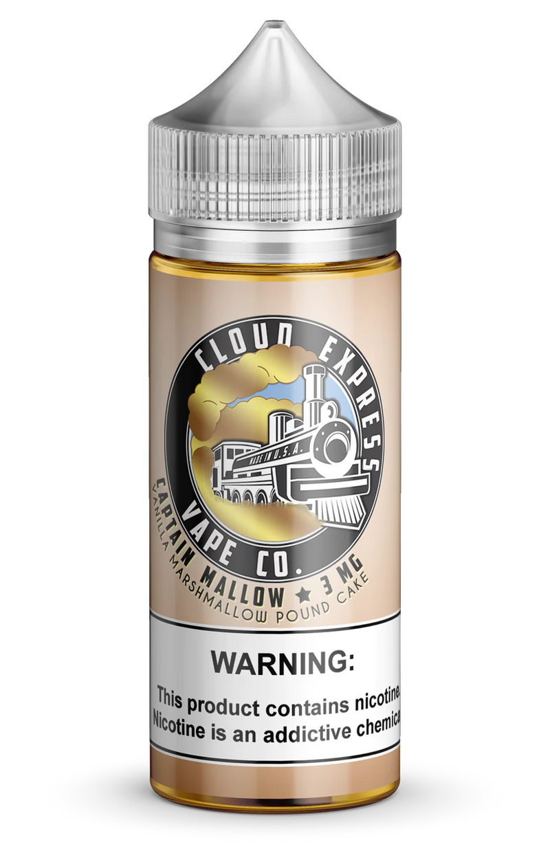 Cloud Express Captain Mallow 100ml available at Vape Hub Pakistan.