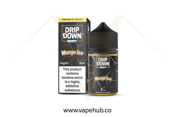 DRIP DOWN Mango Ice 60ml available at Vape Hub Pakistan.