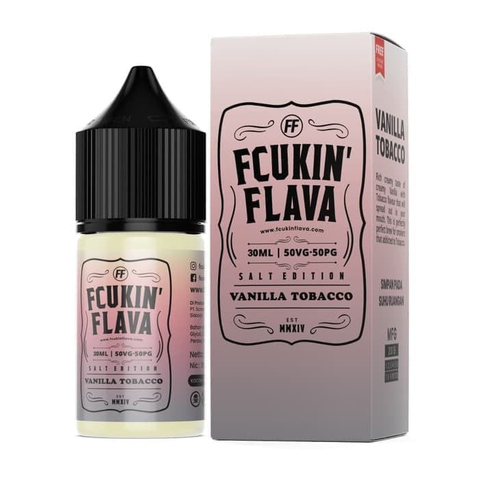 Fcukin Flava Vanilla Tobacco 30ml nicotine salt available at Vape Hub Pakistan.