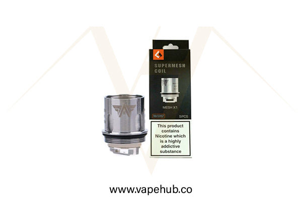 Geekvape Supermesh replacement coils X1 0.2 ohm available at Vape Hub Pakistan.