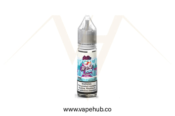 Hi Drip Nectarine Lychee Iced 30ml nicotine salt available at Vape Hub Pakistan.