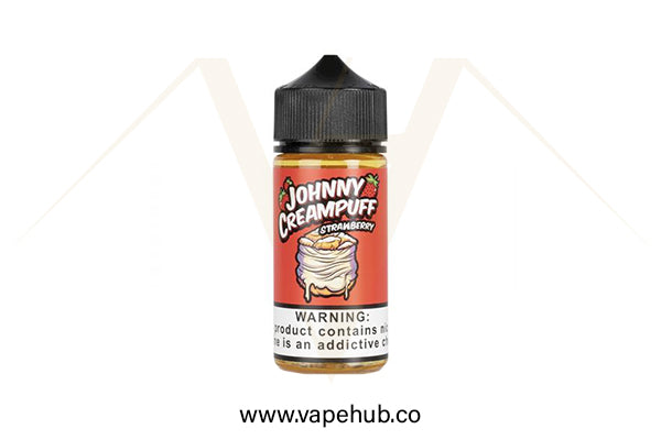 JOHNNY CREAMPUFF Strawberry 100ml available at Vape Hub Pakistan.