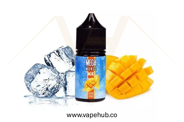 Mega Mango Ice by Grand e-Liquids 30ML nicotine salt available at Vape Hub Pakistan.