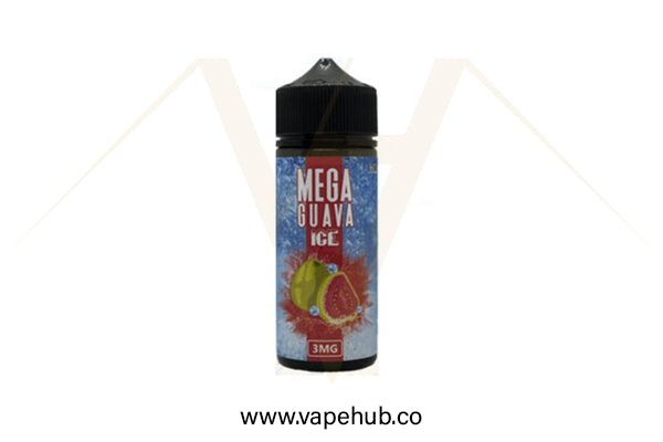 Mega Guava Ice by Grand e-Liquids 120ML available at Vape Hub Pakistan.