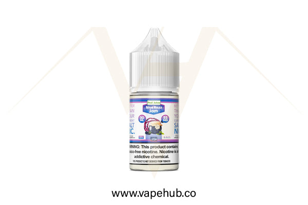 Pod Juice Blue Razz Jam 30ML nicotine salt available at Vape Hub Pakistan.