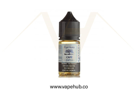 RIPE VAPES Café 30ml nicotine salt available at Vape Hub Pakistan.