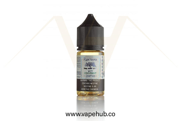 RIPE VAPES VCT Coconut 30ml nicotine salt available at Vape Hub Pakistan.