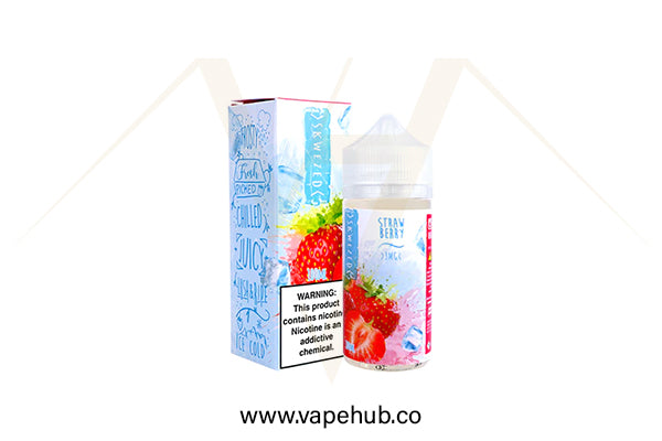 SKWEZED Strawberry Iced 100ML available at Vape Hub Pakistan.