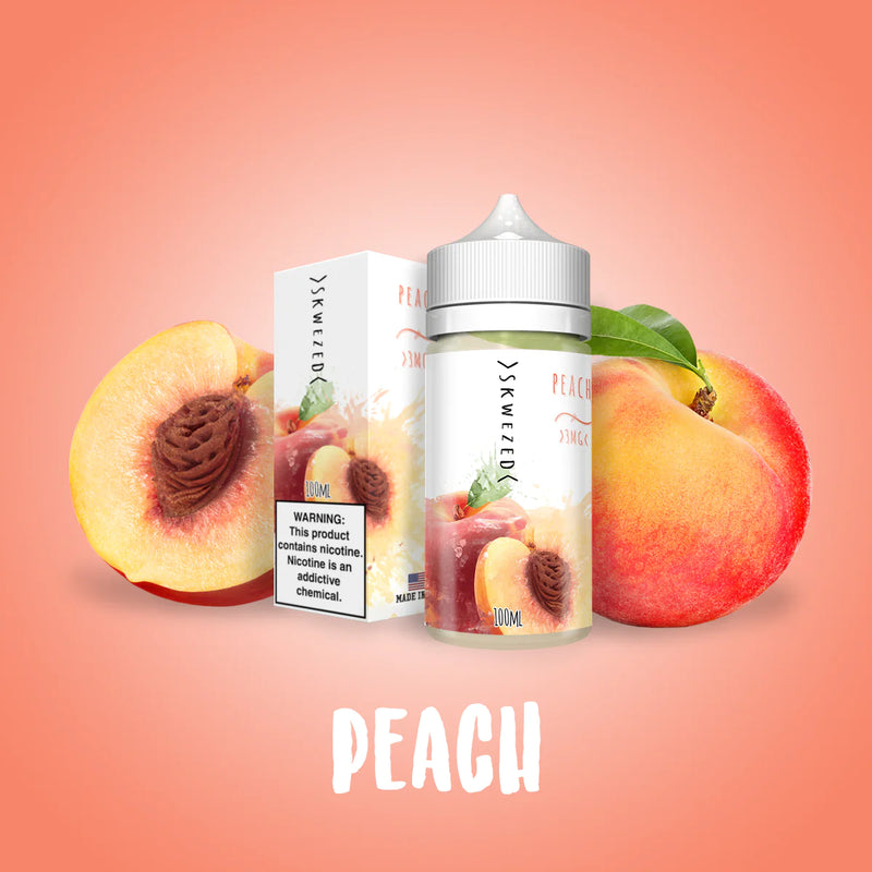 SKWEZED Peach 100ML available at Vape Hub Pakistan.