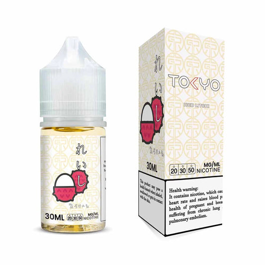 TOKYO Iced Litchi 30ml nicotine salt available at Vape Hub Pakistan.
