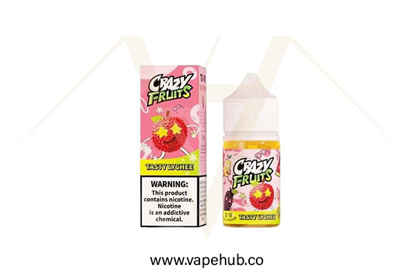 TOKYO CRAZY FRUITS SERIES Tasty Lychee 30ml nicotine salt available at Vape Hub Pakistan.