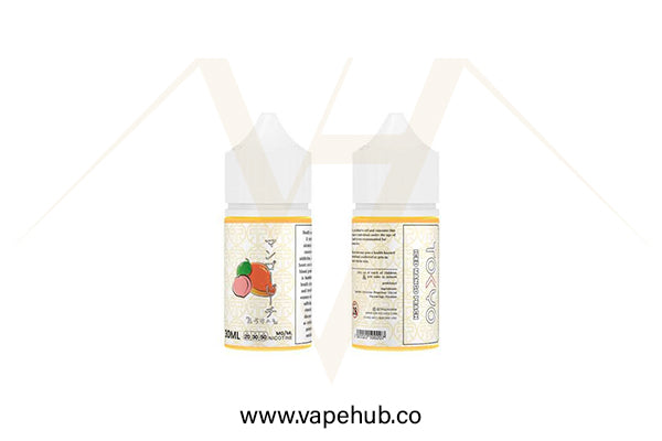 TOKYO Iced Mango Peach 30ml nicotine salt available at Vape Hub Pakistan.