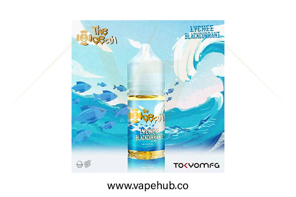 Tokyo ocean series lychee blackcurrant nicotine salt 30ml at Vape Hub Pakistan.