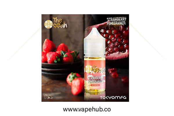 Tokyo ocean series strawberry pomegranate nicotine salt 30ml at Vape Hub Pakistan.