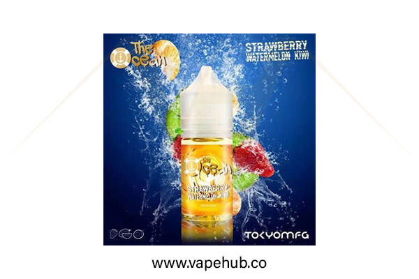 Tokyo ocean series strawberry watermelon kiwi nicotine salt 30ml at Vape Hub Pakistan.