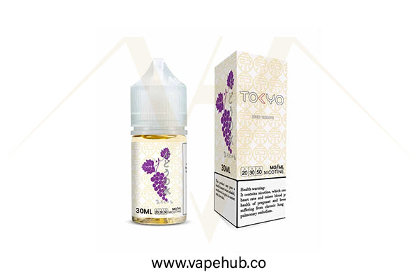 TOKYO Iced Grape 30ml nicotine salt available at Vape Hub Pakistan.