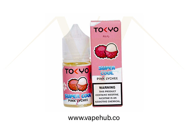 TOKYO SUPER COOL SERIES Pink Lychee 30ml nicotine salt available at Vape Hub Pakistan.