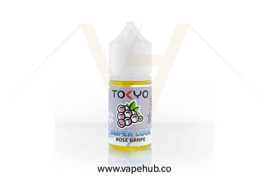 TOKYO SUPER COOL SERIES Rose Grape 30ml nicotine salt available at Vape Hub Pakistan.
