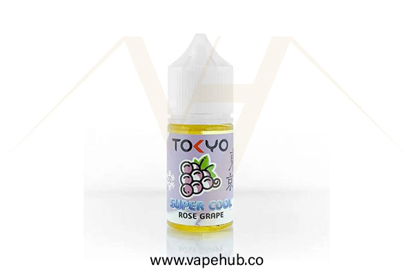 TOKYO SUPER COOL SERIES Rose Grape 30ml nicotine salt available at Vape Hub Pakistan.