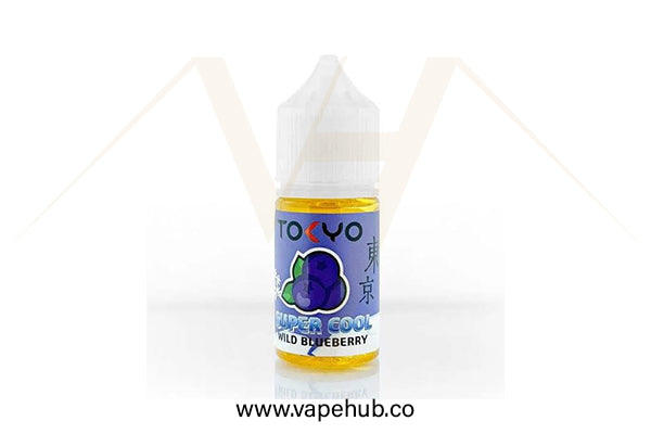 TOKYO SUPER COOL SERIES Wild Blueberry 30ml nicotine salt available at Vape Hub Pakistan.