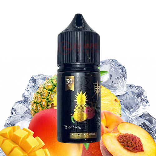 Tokyo golden series pina peach mango nicotine salt 30ml at Vape Hub Pakistan.