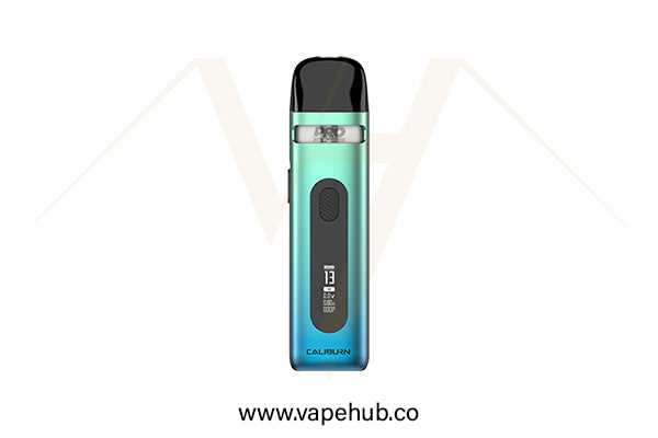 UWELL Caliburn X pod kit Lake Green available at Vape Hub Pakistan.