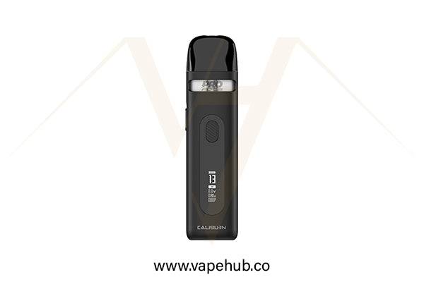 UWELL Caliburn X pod kit Matte Black available at Vape Hub Pakistan.