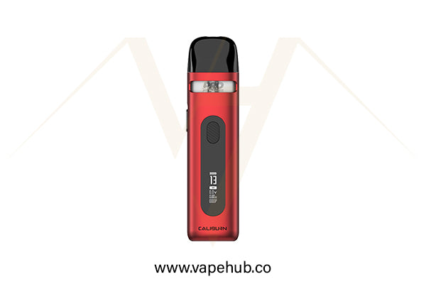 UWELL Caliburn X pod kit Ribbon Red available at Vape Hub Pakistan.