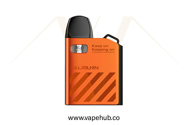 UWELL Caliburn AK2 pod kit neon orange available at Vape Hub Pakistan.