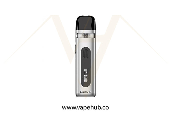 UWELL Caliburn X pod kit moonlight silver available at Vape Hub Pakistan.