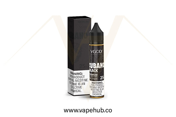 VGOD Cubano Black 60ml available at Vape Hub Pakistan.