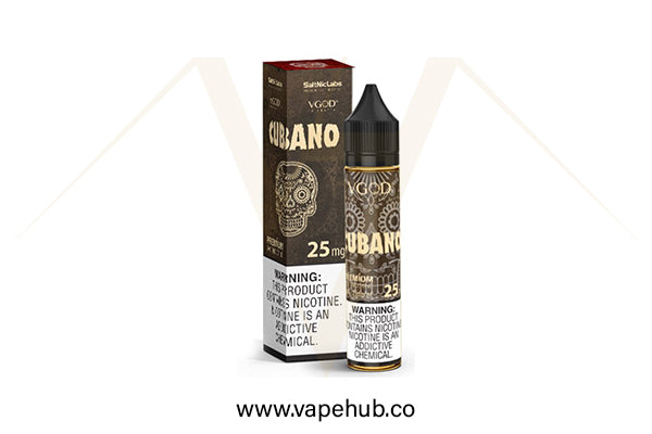 VGOD Cubano ( Rich Creamy Cigar ) 30ml nicotine salt available at Vape Hub Pakistan.