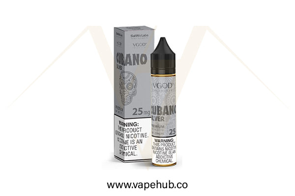 VGOD Cubano Silver 30ml nicotine salt available at Vape Hub Pakistan.