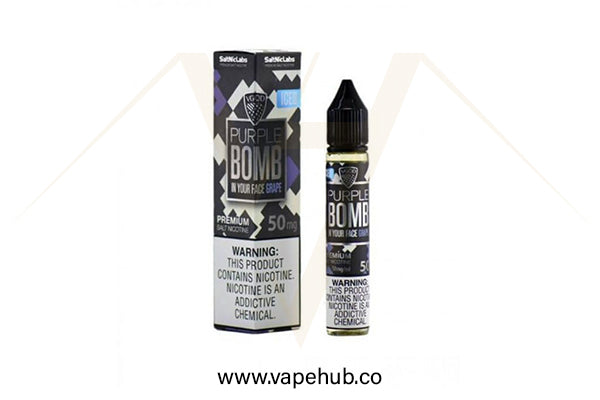 VGOD Purple Bomb Iced 30ml nicotine salt available at Vape Hub Pakistan.