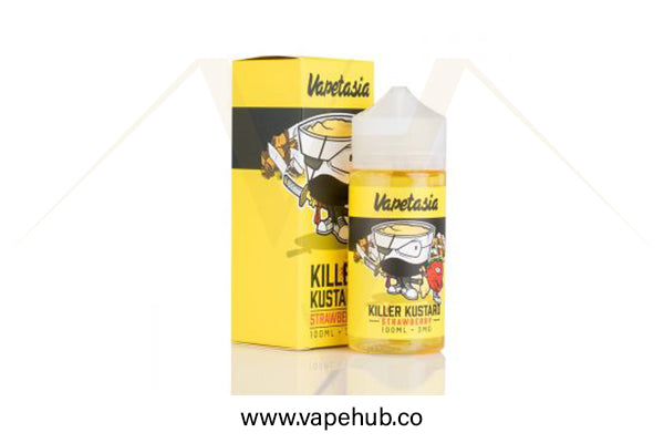 Vapetasia Killer Kustard Strawberry 100ml available at Vape Hub Pakistan.